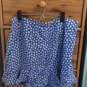 Madewell floral print skirt